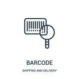 barcode icon vector from shipping and delivery collection. Thin line barcode outline icon vector illustration. Linear symbol for vector illustration barcode icon vector from shipping and delivery collection. Thin line barcode outline icon vector illustration. Linear symbol for vector illustration