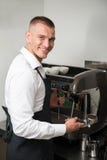 Barista Doing Your Coffee Royalty Free Stock Images Barista Doing Your Coffee Royalty Free Stock Images