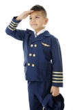 Barnpilot Giving Honor arkivfoton Barnpilot Giving Honor arkivfoton