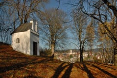 The Baroque Chapel of the Mount of Olives, Kašperské Hory, Šumava royalty free stock images The Baroque Chapel of the Mount of Olives, Kašperské Hory, Šumava royalty free stock images