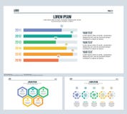 A barra, comparation, swot, ajustou a corrediça da apresentação e o molde de PowerPoint ilustração royalty free A barra, comparation, swot, ajustou a corrediça da apresentação e o molde de PowerPoint ilustração royalty free