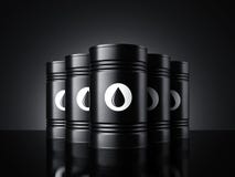 barrels черное смазочное минеральное масло перевод 3d иллюстрация штока barrels черное смазочное минеральное масло перевод 3d иллюстрация штока