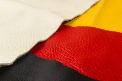 barwioni kawałki i świstki naturalna skóra, obraz stock barwioni kawałki i świstki naturalna skóra, obraz stock