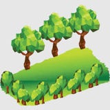 Bas poly paysage de montagne avec des arbres illustration libre de droits Bas poly paysage de montagne avec des arbres illustration libre de droits