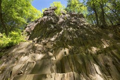Basalt Outcrop Of Volcanic Origin On Talcott Mountain In Connecticut Royalty Free Stock Photography Basalt Outcrop Of Volcanic Origin On Talcott Mountain In Connecticut Royalty Free Stock Photography