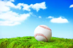 Base ball in green grass field royalty free stock photos Base ball in green grass field royalty free stock photos