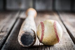 Baseball bat and ball Stock Photography Baseball bat and ball Stock Photography