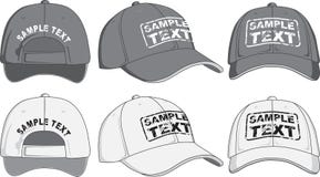 Baseball cap, front, back and side view. Vector stock illustration Baseball cap, front, back and side view. Vector stock illustration
