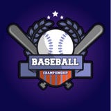 Baseball Championship Logo royalty free illustration Baseball Championship Logo royalty free illustration