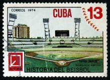 Baseball stadium, one stamp from series History ob Baseball, circa 1974 stock photos Baseball stadium, one stamp from series History ob Baseball, circa 1974 stock photos