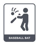 Baseballschlägerikone in der modischen Entwurfsart Baseballschlägerikone lokalisiert auf weißem Hintergrund Baseballschläger-Vekt lizenzfreie abbildung Baseballschlägerikone in der modischen Entwurfsart Baseballschlägerikone lokalisiert auf weißem Hintergrund Baseballschläger-Vekt lizenzfreie abbildung