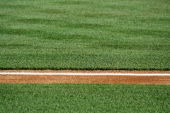 Baseline On A Baseball Field Royalty Free Stock Image