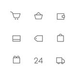 Basic outline icon set 05 royalty free illustration Basic outline icon set 05 royalty free illustration
