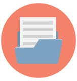 Folder Color isolated Vector Icon that can be easily modified or edit royalty free illustration Folder Color isolated Vector Icon that can be easily modified or edit royalty free illustration