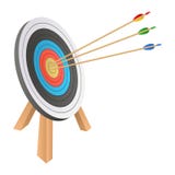 Arrow hitting target vector design illustration royalty free illustration Arrow hitting target vector design illustration royalty free illustration