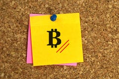 Bitcoin heading stock image Bitcoin heading stock image
