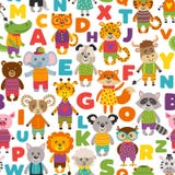 Seamless pattern with cute animals vector illustration Seamless pattern with cute animals vector illustration
