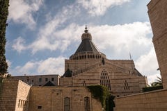 Basilica of the Annunciation royalty free stock photography Basilica of the Annunciation royalty free stock photography