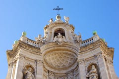 Basilica Of The Collegiata, Catania Stock Photography