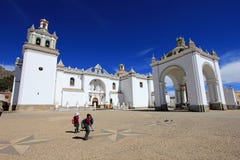 Basilica Our Lady of Copacabana, Bolivia stock photos Basilica Our Lady of Copacabana, Bolivia stock photos