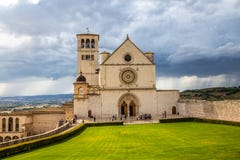 Basilica of Saint Francis of Assisi - Assisi,Italy Stock Image Basilica of Saint Francis of Assisi - Assisi,Italy Stock Image