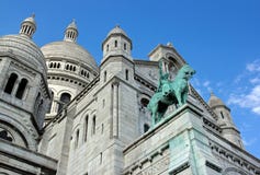 Basilika des heiligen Herzens, Sacré Cœur de Montmartre Paris lizenzfreies stockbild Basilika des heiligen Herzens, Sacré Cœur de Montmartre Paris lizenzfreies stockbild