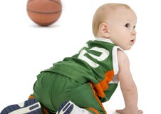 Basket Ball Baby Royalty Free Stock Image