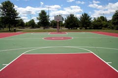 Basketball Court Stock Photo