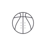 Basketball linear icon concept. Basketball line vector sign, symbol, illustration. royalty free illustration Basketball linear icon concept. Basketball line vector sign, symbol, illustration. royalty free illustration