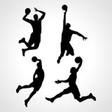 Basketball players collection vector vector illustration Basketball players collection vector vector illustration