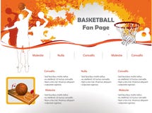 Basketball web site design template
