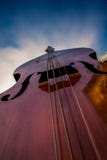 A bass instrument from a jazz playing band stock image A bass instrument from a jazz playing band stock image