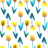 Basse poly illustration de concept de belle fleur jaune Configuration sans joint de tulipe Bas poly modèle de conception de vecte Images stock Basse poly illustration de concept de belle fleur jaune Configuration sans joint de tulipe Bas poly modèle de conception de vecte Images stock