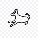 Basset Hound-kan wordt geïsoleerd het hond vector lineaire die pictogram op transparante achtergrond, Basset Hound-het concept va stock illustratie Basset Hound-kan wordt geïsoleerd het hond vector lineaire die pictogram op transparante achtergrond, Basset Hound-het concept va stock illustratie
