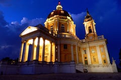 Basílica espectacular de Superga imágenes de archivo libres de regalías Basílica espectacular de Superga imágenes de archivo libres de regalías