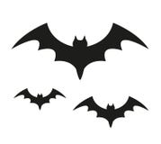 Bat black silhouette icon. Isolated on white background. Halloween concept. Scary flittermouse. Vector illustration. Royalty Free Stock Image Bat black silhouette icon. Isolated on white background. Halloween concept. Scary flittermouse. Vector illustration. Royalty Free Stock Image