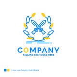 batalla, emblema, juego, etiqueta, te amarillo azul del logotipo del negocio de las espadas libre illustration batalla, emblema, juego, etiqueta, te amarillo azul del logotipo del negocio de las espadas libre illustration