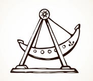 Bateau d'oscillation Retrait de vecteur illustration de vecteur Bateau d'oscillation Retrait de vecteur illustration de vecteur