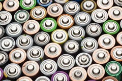 Bateryjny abstrakcjonistyczny tło strzelający z góry w górę zdjęcie stock Bateryjny abstrakcjonistyczny tło strzelający z góry w górę zdjęcie stock