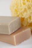 Bath Sponge And Natural Soap Royalty Free Stock Photography Bath Sponge And Natural Soap Royalty Free Stock Photography