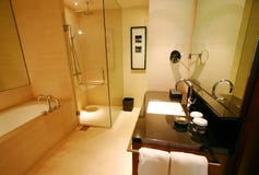 Bathroom of new luxury resort hotel