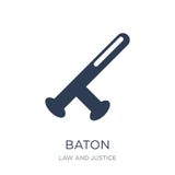 Baton icon. Trendy flat vector Baton icon on white background fr vector illustration Baton icon. Trendy flat vector Baton icon on white background fr vector illustration
