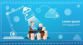 Battitura a macchina di seduta del computer portatile del posto di lavoro dell'ufficio dello scrittorio della donna di affari Fotografia Stock Battitura a macchina di seduta del computer portatile del posto di lavoro dell'ufficio dello scrittorio della donna di affari Fotografia Stock