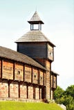 Ancient wooden Citadel of Baturin Fortress, fortification architecture. Chernihiv region royalty free stock photos Ancient wooden Citadel of Baturin Fortress, fortification architecture. Chernihiv region royalty free stock photos