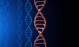 Baumuster 3D von DNA lizenzfreie abbildung Baumuster 3D von DNA lizenzfreie abbildung