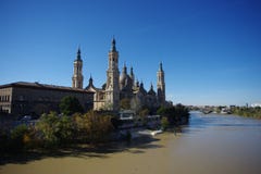 Bazyliki De Nuestra Senora del Pilar katedra w Zaragoza, Hiszpania zdjęcia royalty free Bazyliki De Nuestra Senora del Pilar katedra w Zaragoza, Hiszpania zdjęcia royalty free