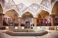 Baño histórico de Vakil, Shiraz, Irán foto de archivo Baño histórico de Vakil, Shiraz, Irán foto de archivo