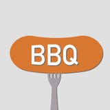 Bbq αφήνει τη σχάρα κάποιο γκρίζο υπόβαθρο λουκάνικων απεικόνιση αποθεμάτων Bbq αφήνει τη σχάρα κάποιο γκρίζο υπόβαθρο λουκάνικων απεικόνιση αποθεμάτων