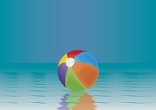 Beach Ball In Water beach ball float on water background royalty free stock Beach Ball In Water beach ball float on water background royalty free stock