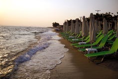 Beach without bathers. Royalty Free Stock Photos Beach without bathers. Royalty Free Stock Photos